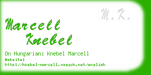 marcell knebel business card